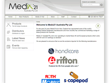 Tablet Screenshot of medix21australia.com.au